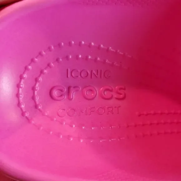 Crocs Classic Mega Crush Clogs Mens Size 11 Platform Sandals Shoes Pink - Picture 11 of 12